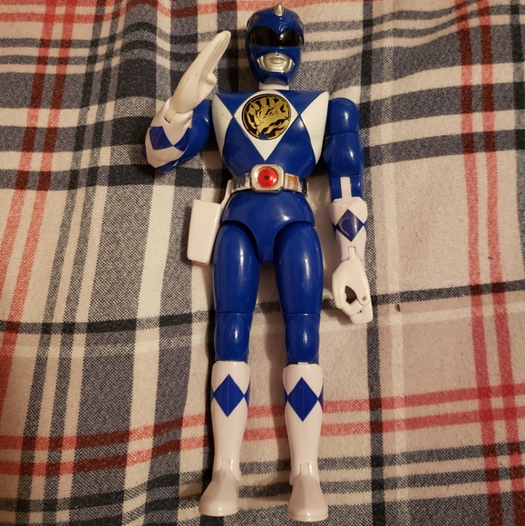 Power Ranger Toys Vintage Power Rangers Blue Ranger Karate Chop